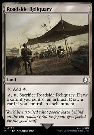 (282) Magic The Gathering Universes Beyond: Fallout Single: Roadside Reliquary Holo Uncommon