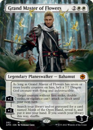 (282) Magic The Gathering Adventures in the Forgotten Realms: Extras Single: Grand Master of Flowers Holo Mythic