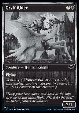(282) Magic The Gathering Innistrad: Double Feature Single: Gryff Rider Common