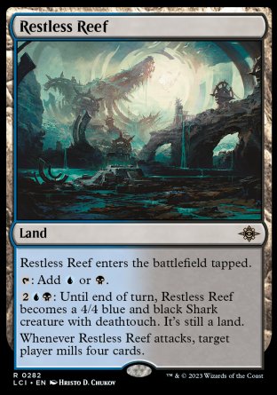 (282) Magic The Gathering The Lost Caverns of Ixalan Single: Restless Reef Rare