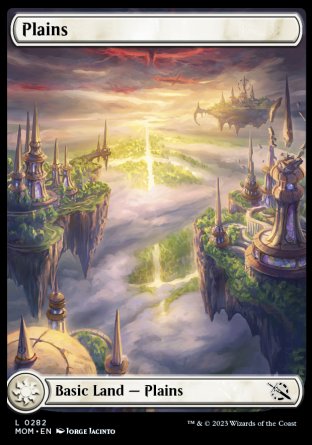 (282) Magic The Gathering March of the Machine Single: Plains (V.2) Holo Land