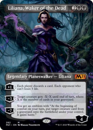 (282) Magic The Gathering Core 2021: Extras Single: Liliana, Waker of the Dead (V.1) Holo Mythic
