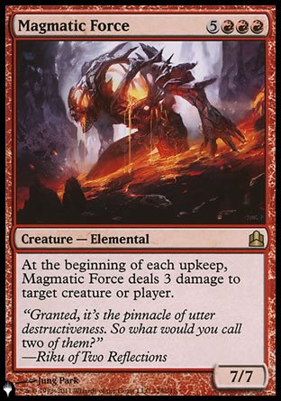 (128) Magic The Gathering The List Single: Magmatic Force Rare
