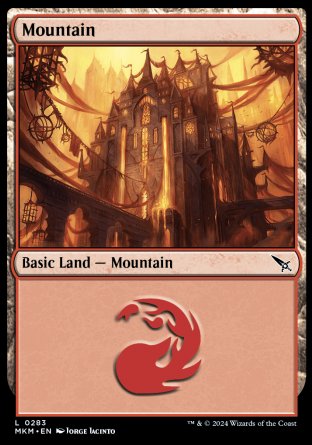 (283) Magic The Gathering Murders at Karlov Manor Single: Mountain (V.2) Land
