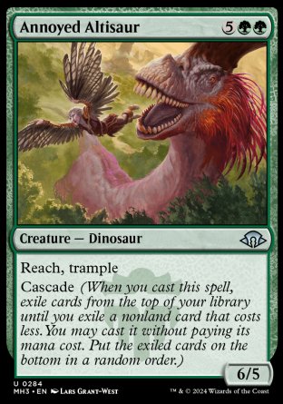 (284) Magic The Gathering Modern Horizons 3 Single: Annoyed Altisaur Uncommon
