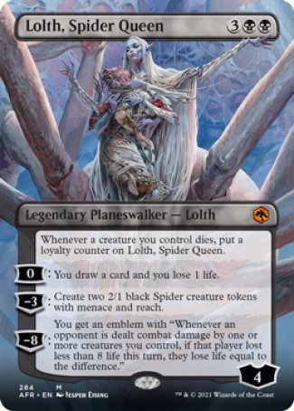 (284) Magic The Gathering Adventures in the Forgotten Realms: Extras Single: Lolth, Spider Queen Mythic