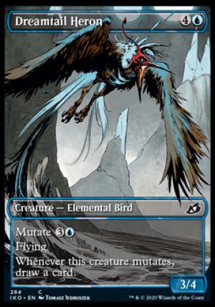 (284) Magic The Gathering Ikoria: Lair of Behemoths: Extras Single: Dreamtail Heron Holo Common