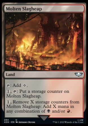 (284) Magic The Gathering Universes Beyond: Warhammer 40000 Single: Molten Slagheap Holo Uncommon