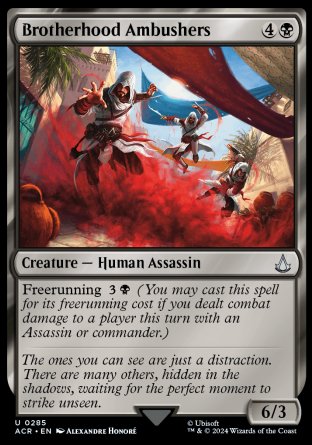 (285) Magic The Gathering Universes Beyond: Assassin's Creed: Extras Single: Brotherhood Ambushers Uncommon