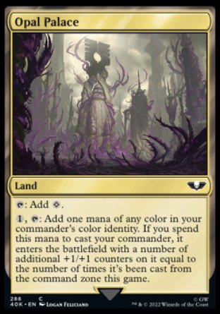 (286) Magic The Gathering Universes Beyond: Warhammer 40000 Single: Opal Palace Holo Common