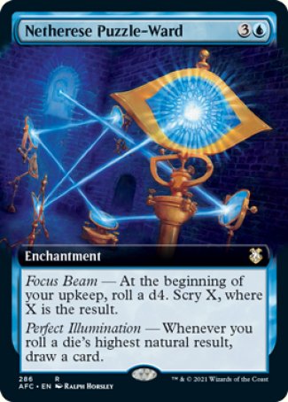 (286) Magic The Gathering Commander: Adventures in the Forgotten Realms: Extras Single: Netherese Puzzle-Ward Holo Rare