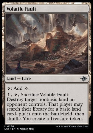 (286) Magic The Gathering The Lost Caverns of Ixalan Single: Volatile Fault Holo Uncommon