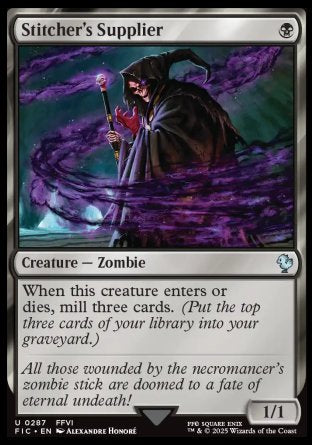 (287) Magic The Gathering Commander: Magic: The Gathering - FINAL FANTASY Single: Stitcher's Supplier Uncommon