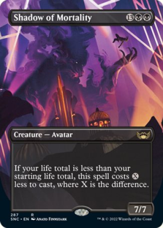 (287) Magic The Gathering Streets of New Capenna: Extras Single: Shadow of Mortality Holo Rare