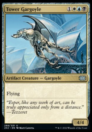 (288) Magic The Gathering Double Masters 2022 Single: Tower Gargoyle Uncommon