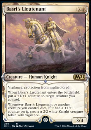 (288) Magic The Gathering Core 2021: Extras Single: Basri's Lieutenant Holo Rare