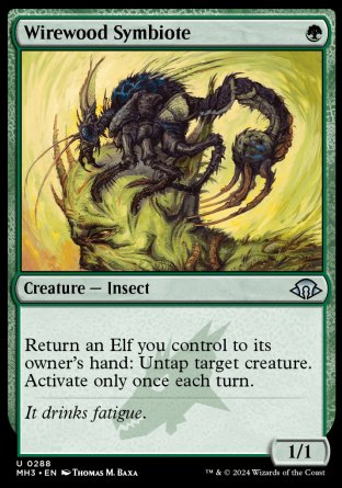 (288) Magic The Gathering Modern Horizons 3 Single: Wirewood Symbiote Uncommon