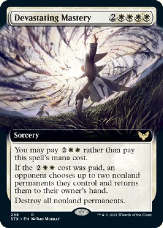 (288) Magic The Gathering Strixhaven: School of Mages: Extras Single: Devastating Mastery Holo Rare