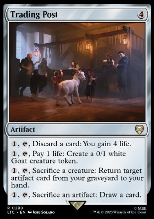 (288) Magic The Gathering Commander: The Lord of the Rings: Tales of Middle-earth Single: Trading Post Rare