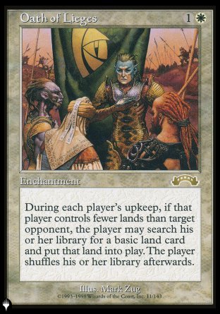(001) Magic The Gathering The List Single: Oath of Lieges Rare