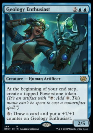 (289) Magic The Gathering The Brothers' War: Extras Single: Geology Enthusiast (V.1) Holo Rare
