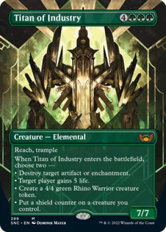 (289) Magic The Gathering Streets of New Capenna: Extras Single: Titan of Industry Holo Mythic