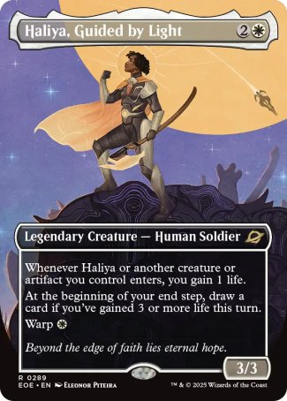 (289) Magic The Gathering Edge of Eternities: Extras Single: Haliya, Guided by Light Holo Rare