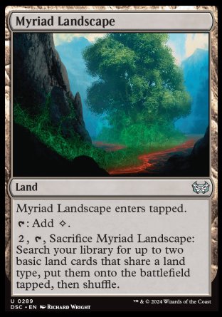 (289) Magic The Gathering Commander: Duskmourn: House of Horror Single: Myriad Landscape Uncommon