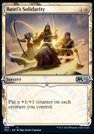 (289) Magic The Gathering Core 2021: Extras Single: Basri's Solidarity Holo Uncommon