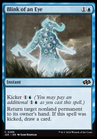 (289) Magic The Gathering Foundations Jumpstart Single: Blink of an Eye Common