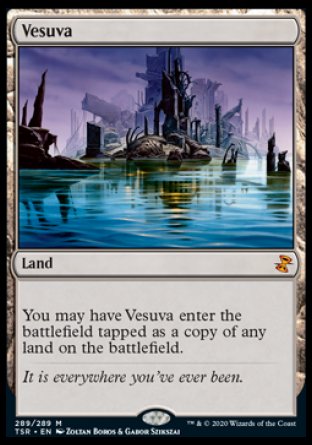 (289/289) Magic The Gathering Time Spiral Remastered Single: Vesuva Holo Mythic