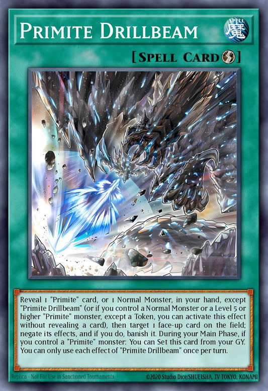 (115) YuGiOh TCG MP25: 2025 Mega-Pack Tin Single: Primite Drillbeam  Secret Rare