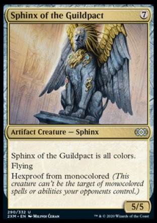 (290/332) Magic The Gathering Double Masters Single: Sphinx of the Guildpact Holo Uncommon