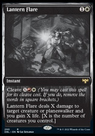 (290) Magic The Gathering Innistrad: Double Feature Single: Lantern Flare Holo Rare