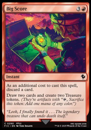 (290) Magic The Gathering Commander: Magic: The Gathering - FINAL FANTASY: Collector's Edition Single: Big Score Holo Common