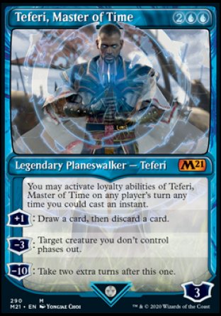 (290) Magic The Gathering Core 2021: Extras Single: Teferi, Master of Time (V.5) Mythic