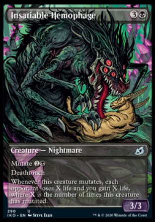 (290) Magic The Gathering Ikoria: Lair of Behemoths: Extras Single: Insatiable Hemophage Uncommon
