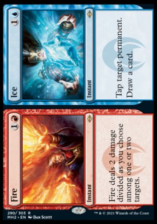 (290) Magic The Gathering Modern Horizons 2 Single: Fire // Ice (V.1) Rare