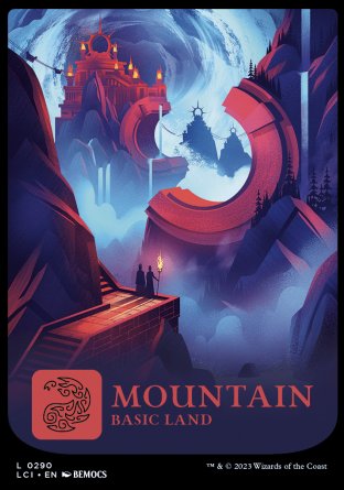 (290) Magic The Gathering The Lost Caverns of Ixalan Single: Mountain Holo Land