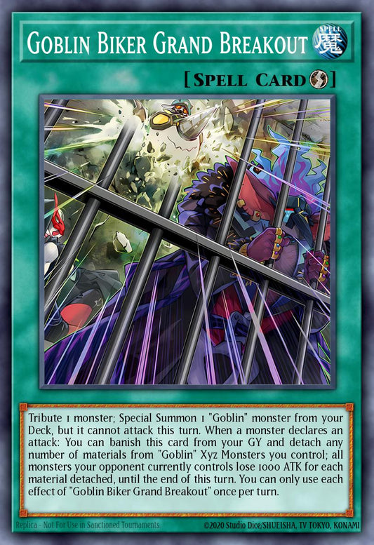 (251) YuGiOh TCG MP25: 2025 Mega-Pack Tin Single: Goblin Biker Grand Breakout  Ultra Rare