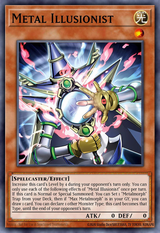 (241) YuGiOh TCG MP25: 2025 Mega-Pack Tin Single: Metal Illusionist  Ultra Rare