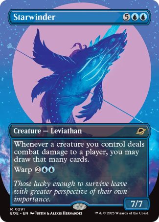 (291) Magic The Gathering Edge of Eternities: Extras Single: Starwinder (V.1) Holo Rare