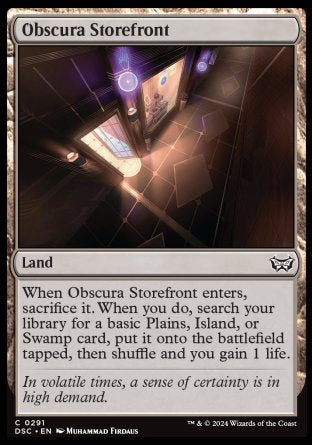 (291) Magic The Gathering Commander: Duskmourn: House of Horror Single: Obscura Storefront Holo Common