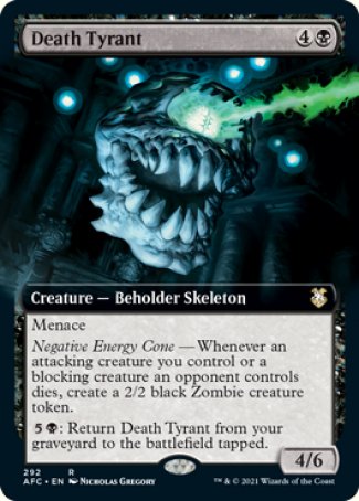 (292) Magic The Gathering Commander: Adventures in the Forgotten Realms: Extras Single: Death Tyrant Rare