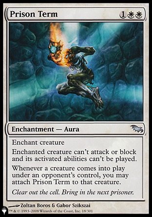 (018) Magic The Gathering The List Single: Prison Term Uncommon