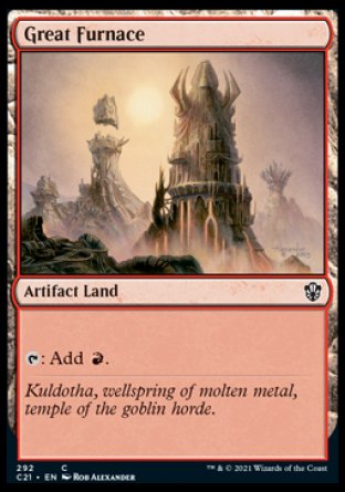 (292) Magic The Gathering Commander: Strixhaven Single: Great Furnace Common