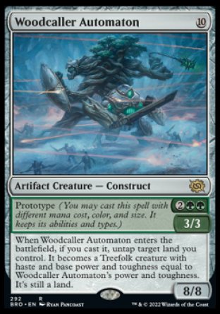 (292) Magic The Gathering The Brothers' War: Extras Single: Woodcaller Automaton (V.1) Holo Rare