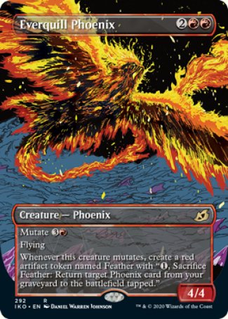 (292) Magic The Gathering Ikoria: Lair of Behemoths: Extras Single: Everquill Phoenix (V.1) Rare