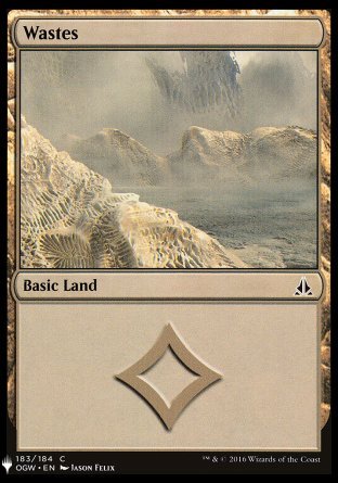 (183) Magic The Gathering The List Single: Wastes Common