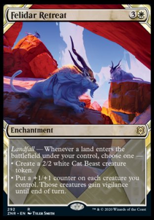 (292) Magic The Gathering Zendikar Rising: Extras Single: Felidar Retreat Holo Rare